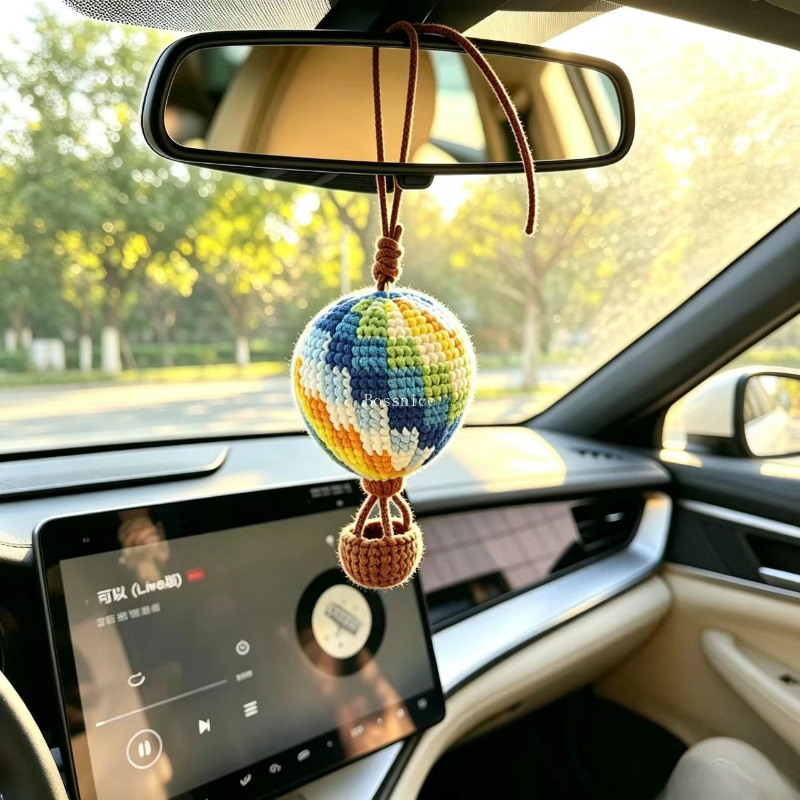 Car Accessories Mirror Hanging - Urocza szydełkowa dekoracja samochodowa w kształcie
