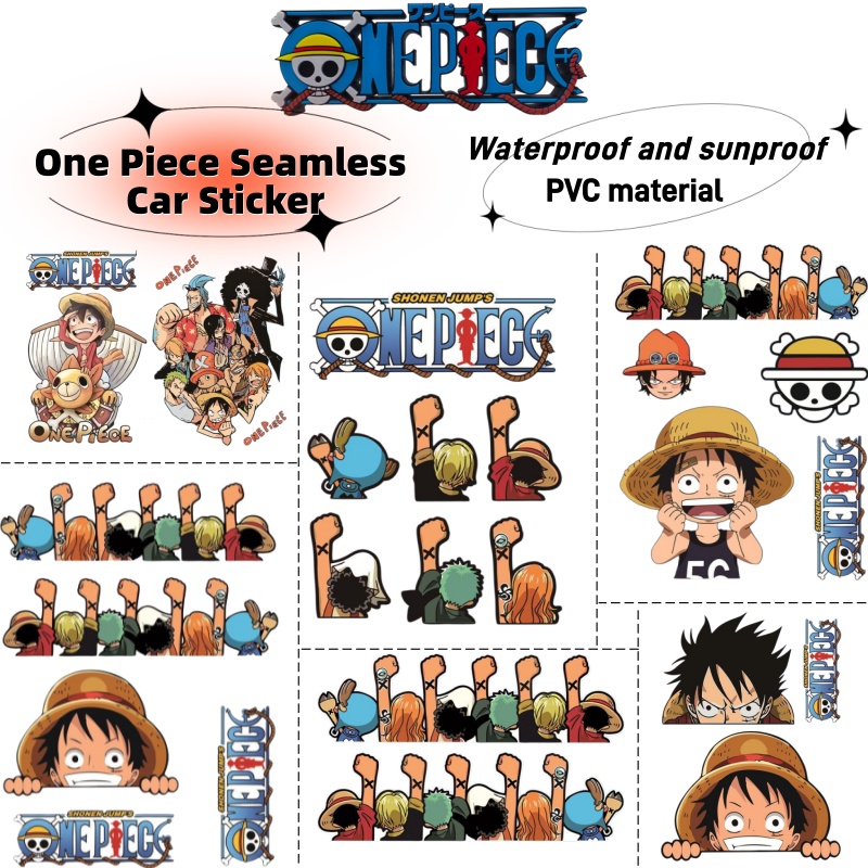 Car Accessories Sticker - Naklejka na samochód elektryczny One Piece,
