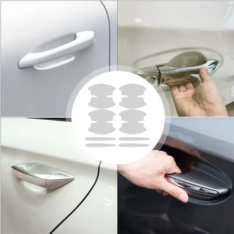 Car Door Handle Protector - Naklejka na klamkę samochodową, 8 sztuk,