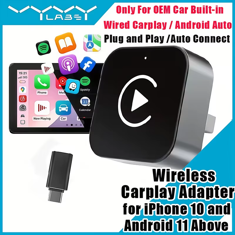 Car Accessories Usa - Adapter bezprzewodowy 2w1 CarPlay Plug-and-Play dla