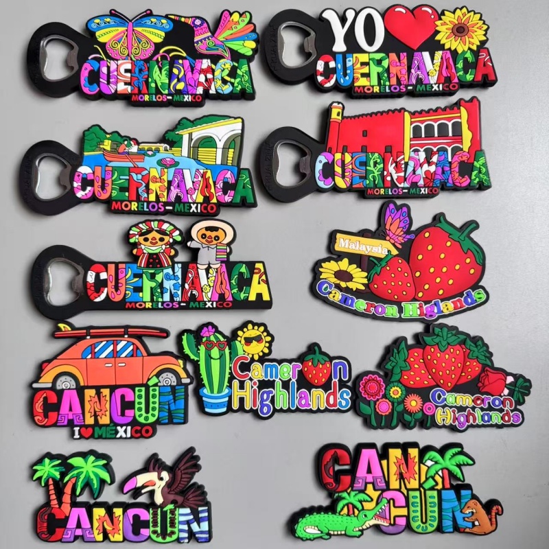 Car Accessories Dubai - Magnesy na lodówkę PVC Cancun Cuernavaca