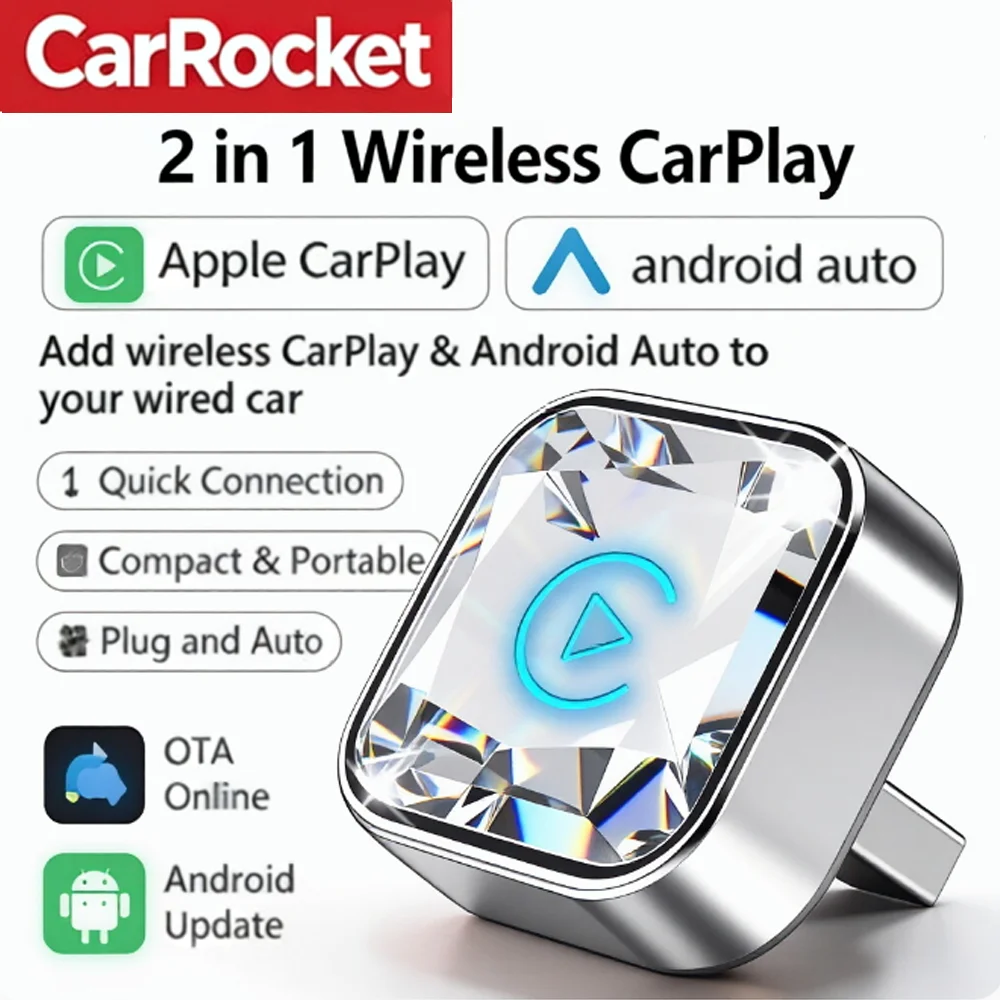 Car Accessories Usa - Adapter bezprzewodowy CarRocket Mini 2w1 Wireless