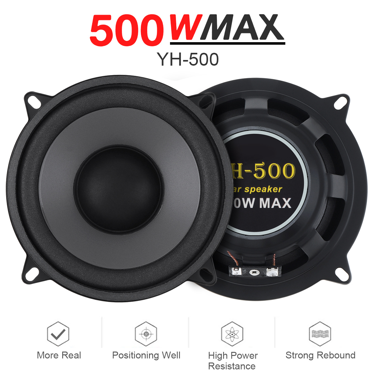 5-calowy 400W / 500W 2-drożny  – Car Accessories Sound System recenzja i cena