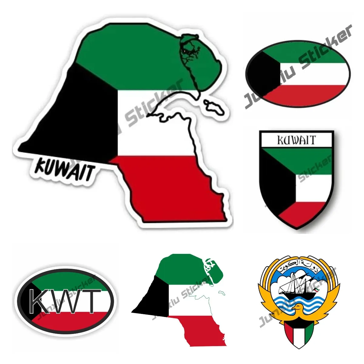 Kuwejt mapa z flagą naklejka w – Car Accessories Kuwait recenzja i cena