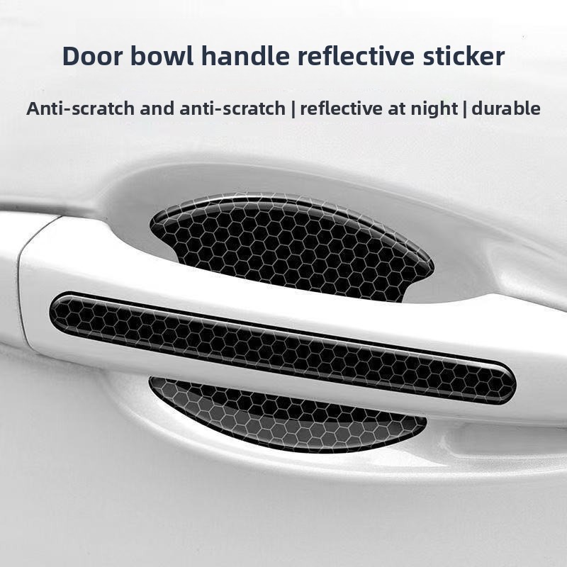 4/8 szt. Naklejki ochronne na  – Car Door Handle Protector recenzja i cena