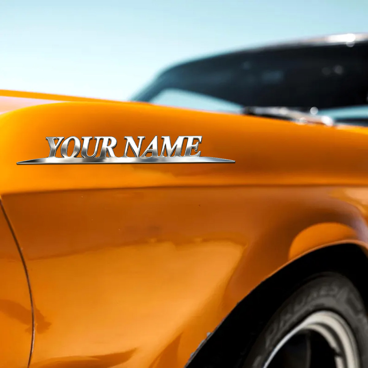 Metalowe, modne naklejki z Two – Car Accessories Sticker recenzja i cena