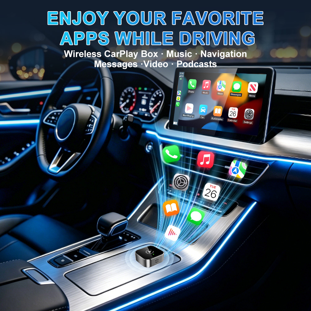 Bezprzewodowy adapter CarPlay  – Car Accessories Usa recenzja i cena