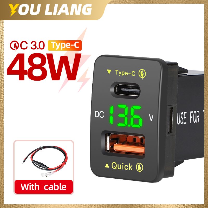 QC3.0 48W Port USB C PD 12V/24 – Car Accessories Qc recenzja i cena