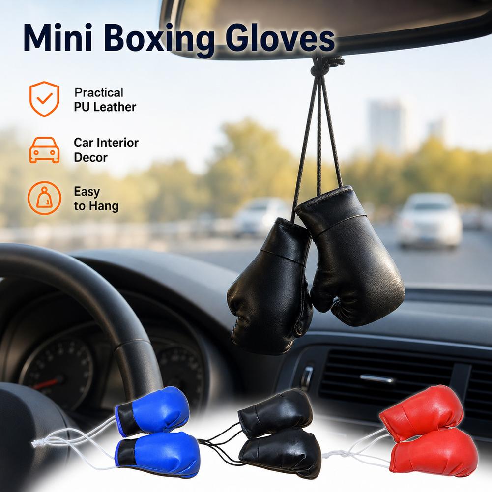 1 Para Skórzanych Rękawic Boks – Car Accessories Mirror Hanging recenzja i cena