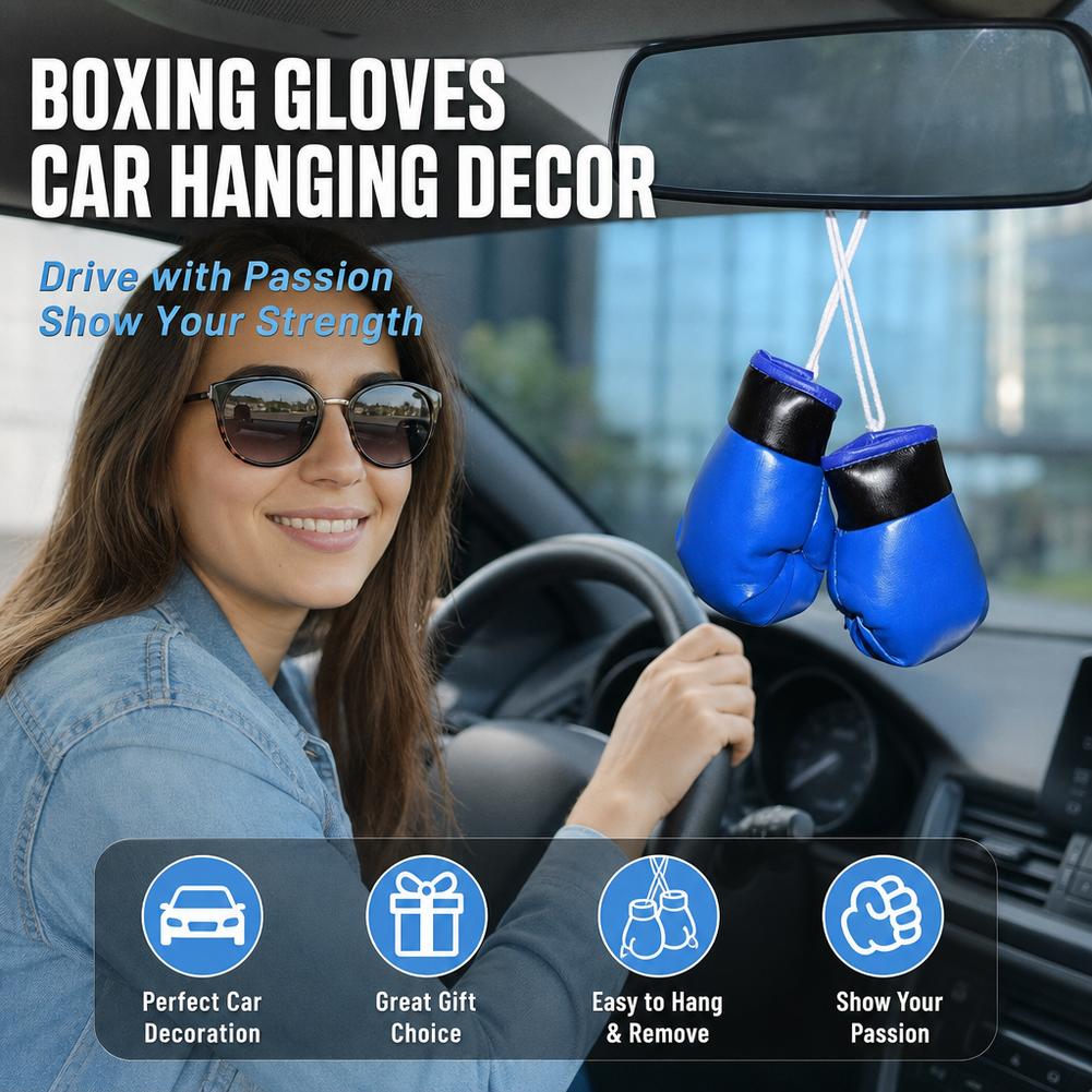 1 Para Skórzanych Rękawic Boks – Car Accessories Mirror Hanging recenzja i cena